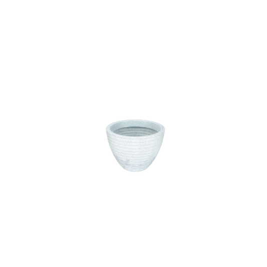 Solen Garden LILYUM 320 white textured planter, made of LLDPE, 4-gallon capacity, suitable for indoor/outdoor use.