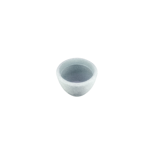 Solen Garden LIORA 220 light grey speckled LLDPE planter with a wide opening and tapered base.